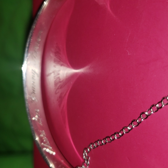 Vintage solid Sterling silver kid size bangle - Picture 6 of 7